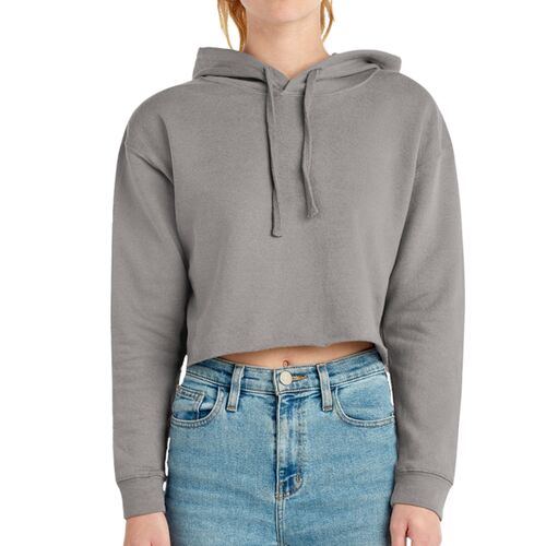 Ladies' Cropped Fleece Hoodie Thumbnail