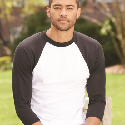 Three-Quarter Raglan Sleeve Baseball Jersey. Thumbnail