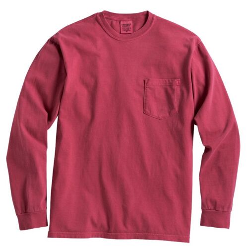 Comfort Colors Garment-Dyed Heavyweight Long Sleeve Pocket T-Shirt. 4410