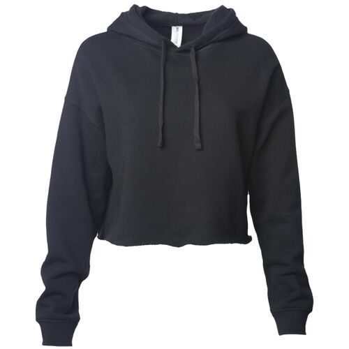 Women’s Lightweight Crop Hooded Sweatshirt. Thumbnail