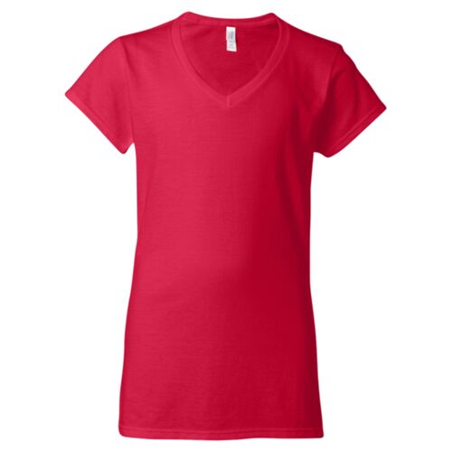 Softstyle® Women’s V-Neck T-Shirt. Thumbnail