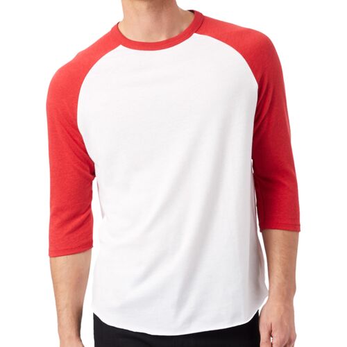 Vintage Jersey Baseball Three-Quarter Sleeve Tee. Thumbnail