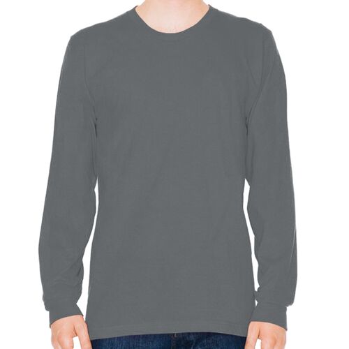 USA-Made Unisex Fine Jersey Long Sleeve Tee. Thumbnail