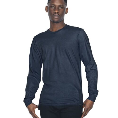 USA-Made Unisex Fine Jersey Long Sleeve Tee. Thumbnail