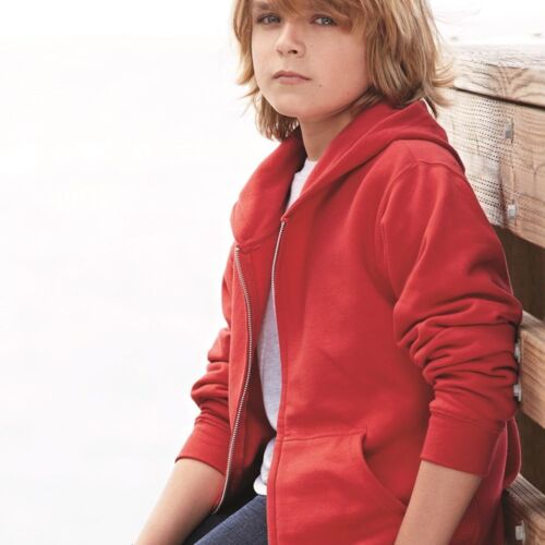 Independent Trading Co. Youth Midweight Full-Zip Hooded Sweatshirt. SS4001YZ