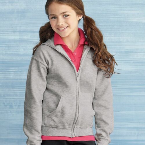 Gildan Heavy Blend™ Youth Full-Zip Hooded Sweatshirt. 18600B