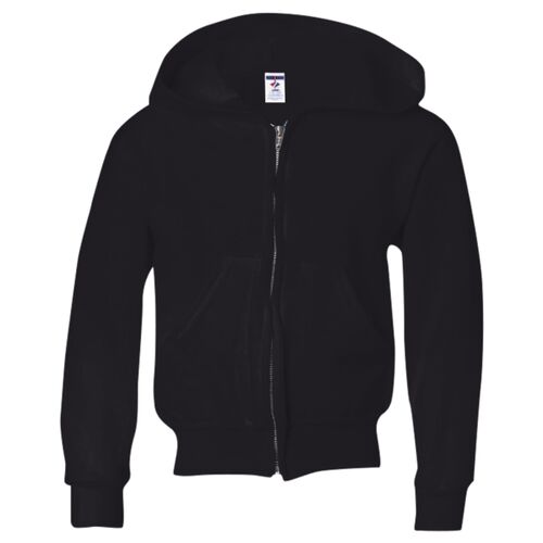 NuBlend® Youth Full-Zip Hooded Sweatshirt. Thumbnail