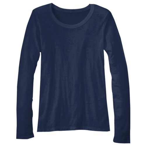 Women's Lightweight Ringspun Long Sleeve Tee. Thumbnail