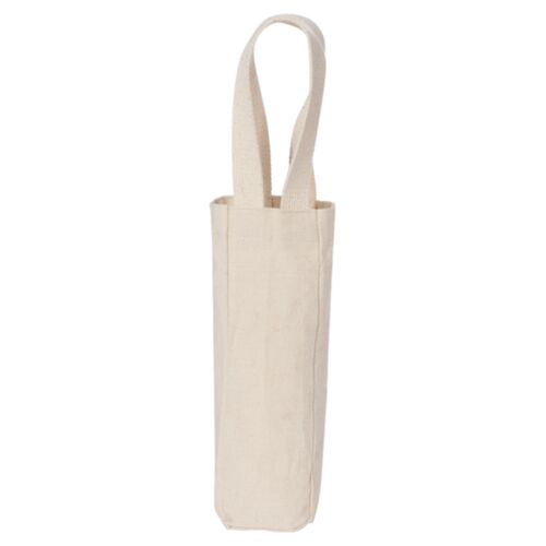10 Ounce Cotton Canvas Single Bottle Wine Tote Thumbnail