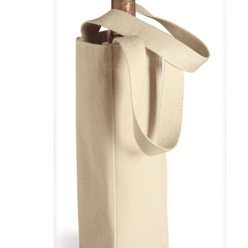 Liberty Bags 10 Ounce Cotton Canvas Single Bottle Wine Tote 1725