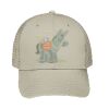 Cotton Blend Twill 6 Panel Low Profile Mesh Back Trucker Hat Thumbnail