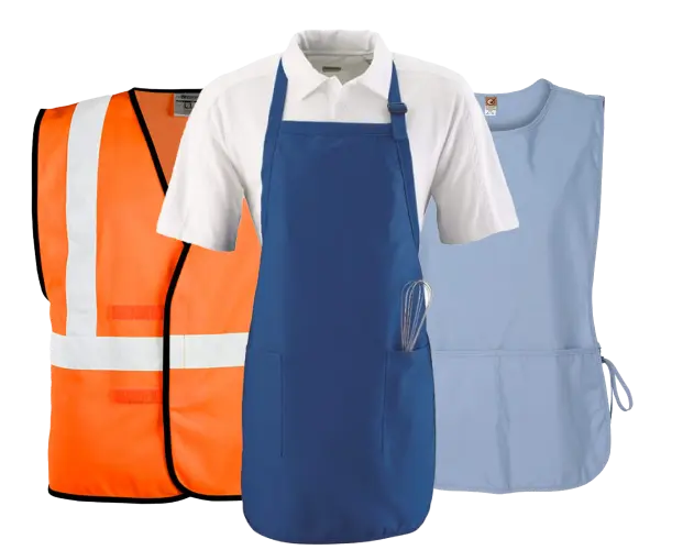 Safety vest, Bib Apron, Cobbler Apron