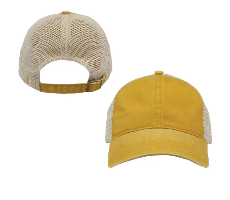 Yellow color trucker hat