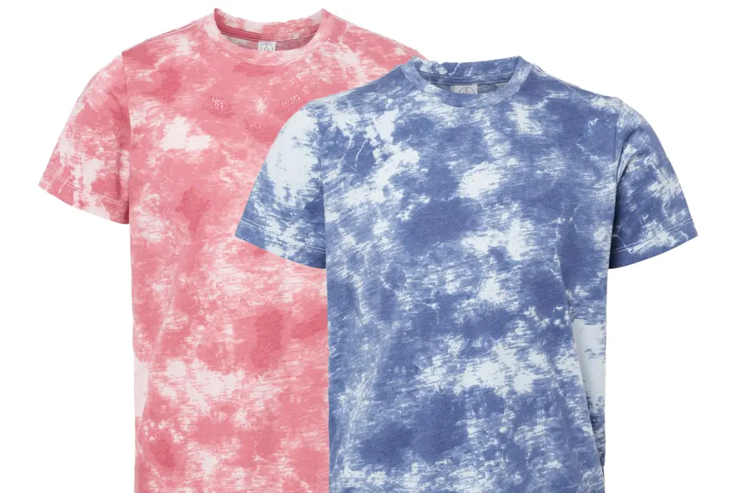 Two tie dye t-shirts