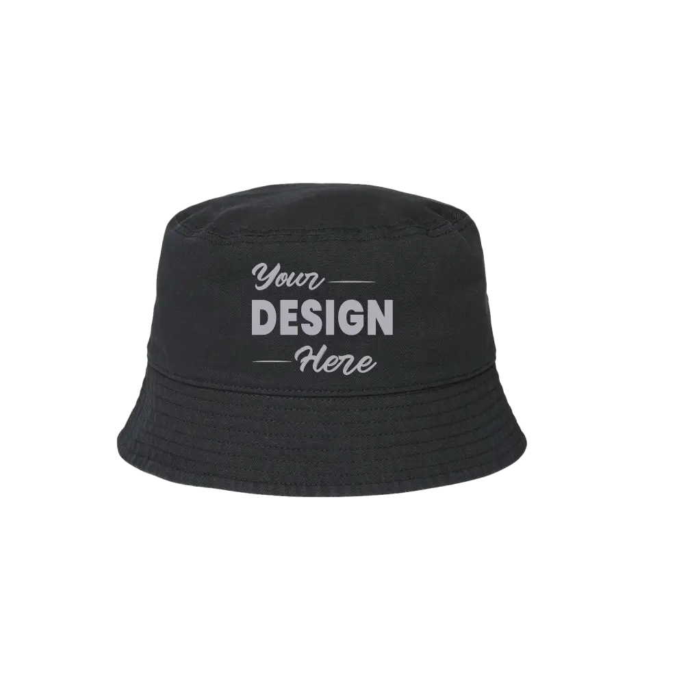 Black bucket hat