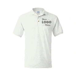 Blue printing polo tshirt