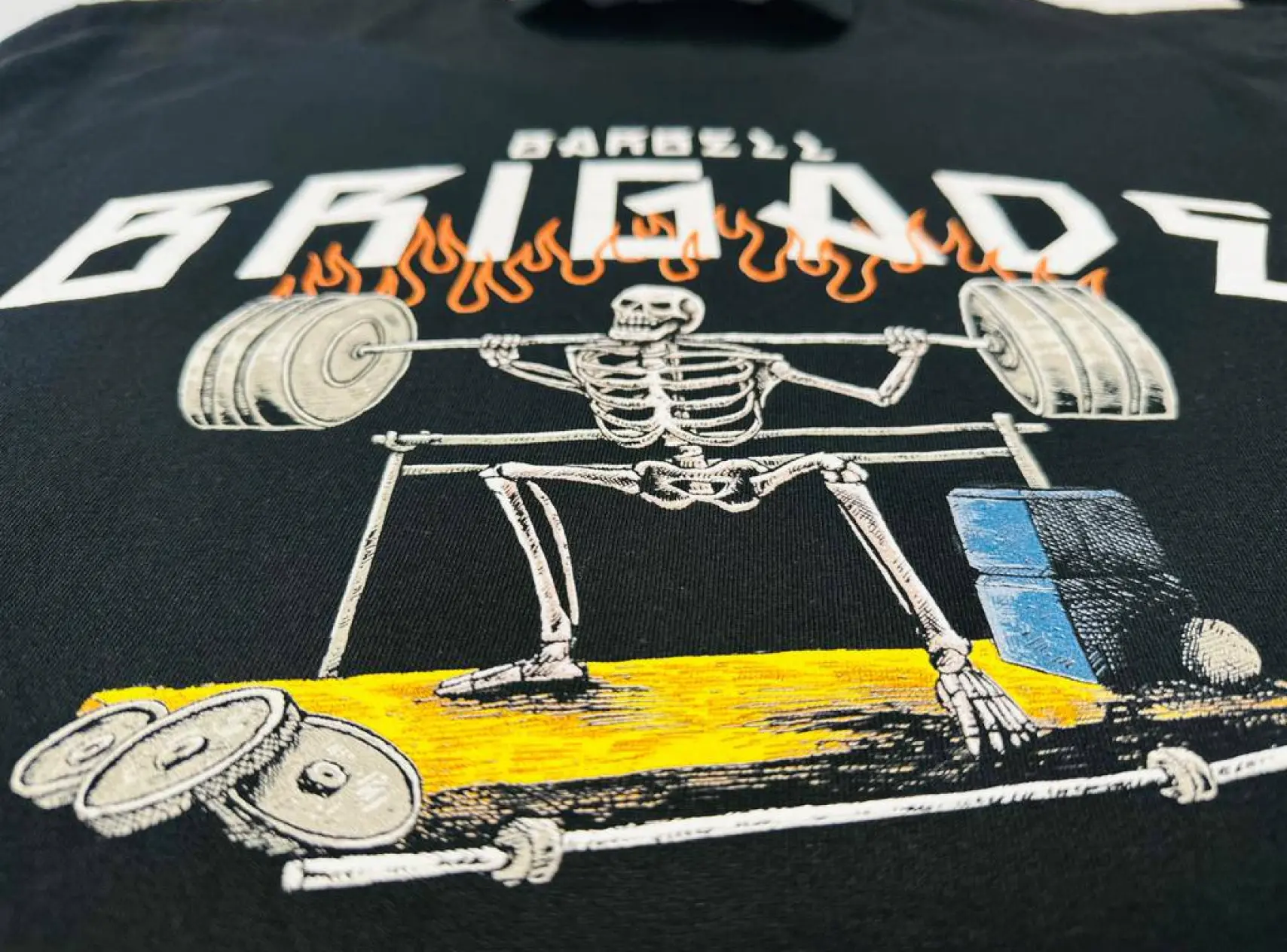 T-shirt with skeleton print