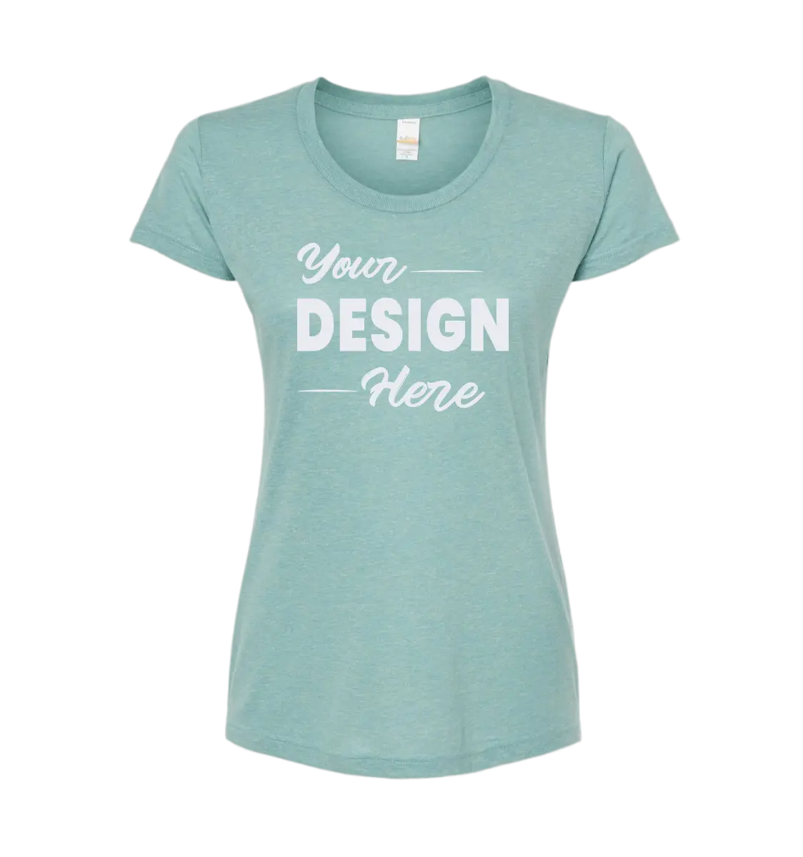 Turquoise color women's t-shirt