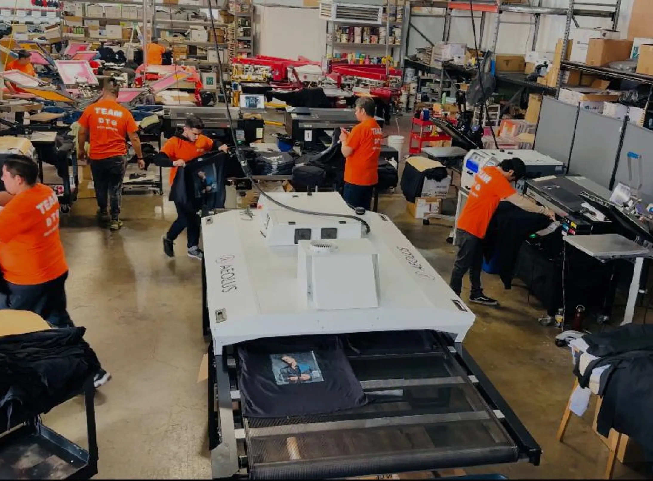 DTG printing process