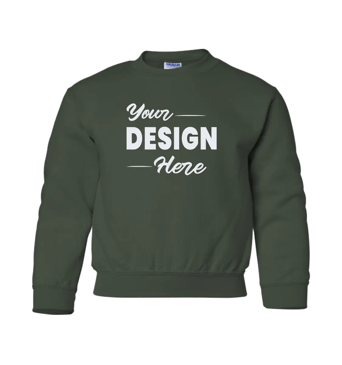 Green color kids' sweatshirt