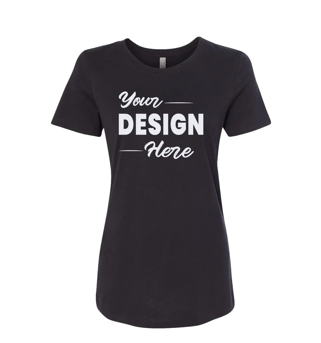 Black color women's t-shirt